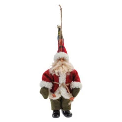 Santa In Green Pants Ornament