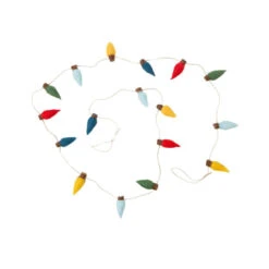 Felt Christmas Light Bulb Garland
