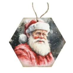 Santa Looking Right Ornament