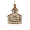 Kurt Adler Heart Of Christmas Church Ornament
