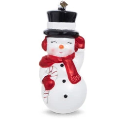 Snowman Ornament With Top Hat