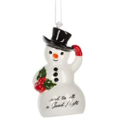 All A Good Night Snowman Bell Ornament