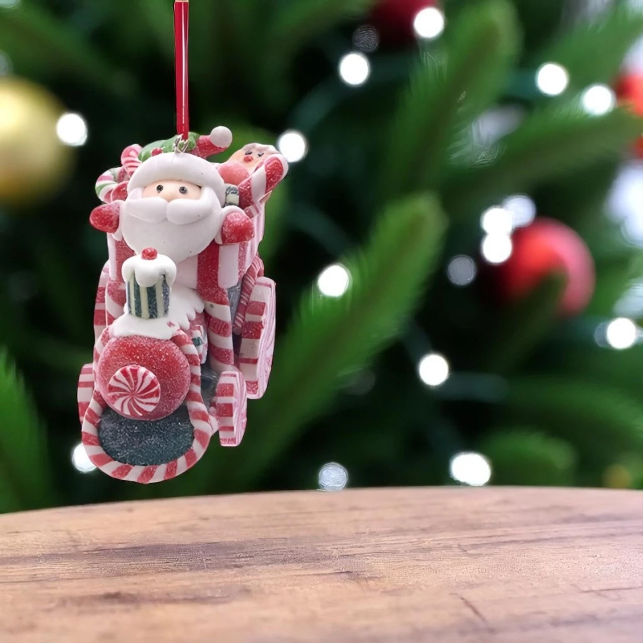 Kurt Adler Santa Gingerbread Train Ornament - Image 2