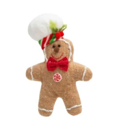 Chef Hat Gingerbread Man Ornament - Holiday Decor