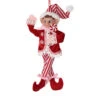 Small Fabric Red Sweets Pixie Elf Ornament