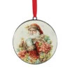 Santa Disc Ornament
