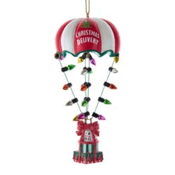 Kurt Adler Christmas Delivery Hot Air Balloon Ornament