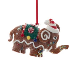 Kurt Adler Gingerbread Elephant Ornament