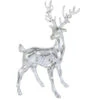 Silver Reindeer Christmas Figurine
