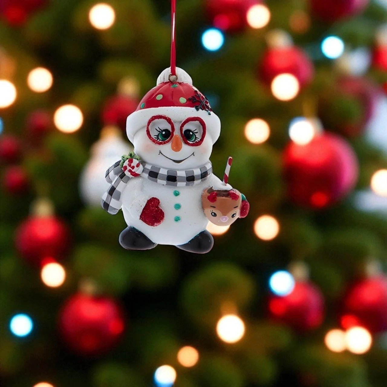 Kurt Adler Snowman With Cocoa Ornament - Image 2