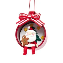 Kurt Adler Santa Sitting In Cup Ornament