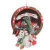 Snowman & Tree Cut Out Ornament