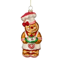 Sugar Spice Gingerbread Baker Ornament – Holding Cake
