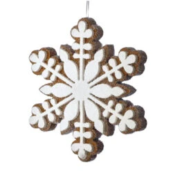 Gingerbread Snowflake Ornament