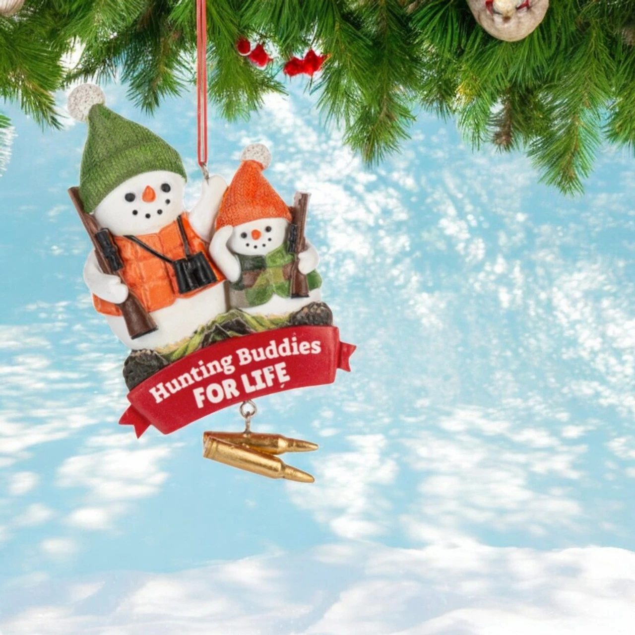 Snowman Hunting Buddies For Life Ornament - Image 2