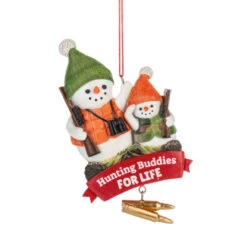 Snowman Hunting Buddies For Life Ornament