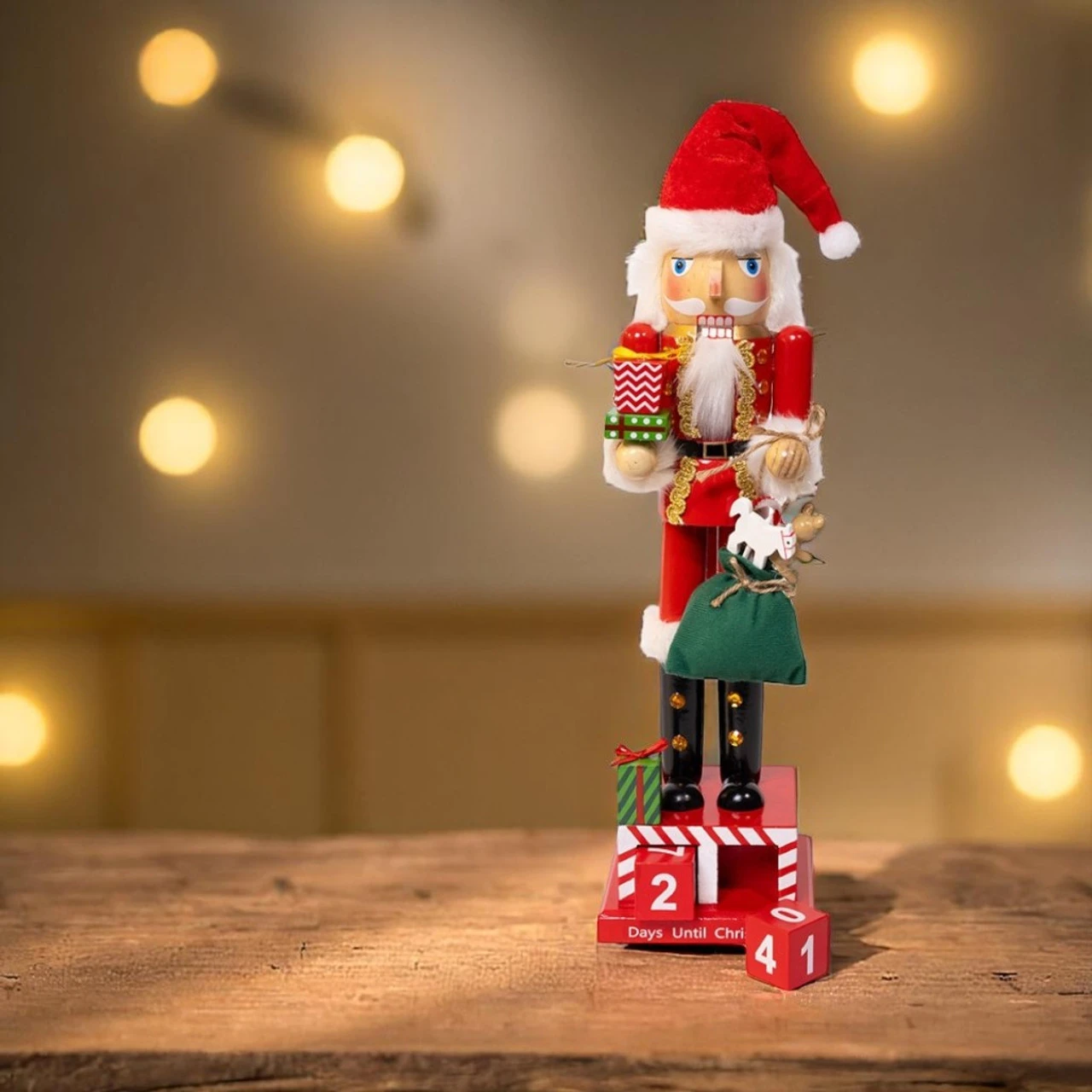 Kurt Adler Santa Countdown Calendar Nutcracker - Image 2