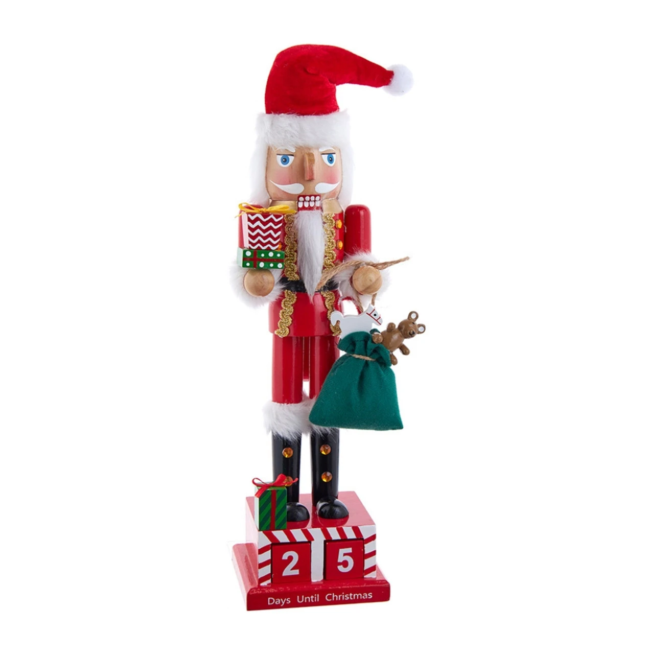 Kurt Adler Santa Countdown Calendar Nutcracker - Image 3