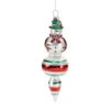 Festive Snowman Finial Ornament