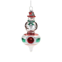 Jolly Snowman Reflector Ornament