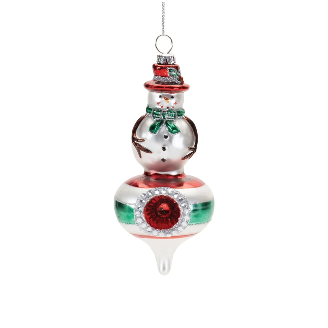 Jolly Snowman Reflector Ornament
