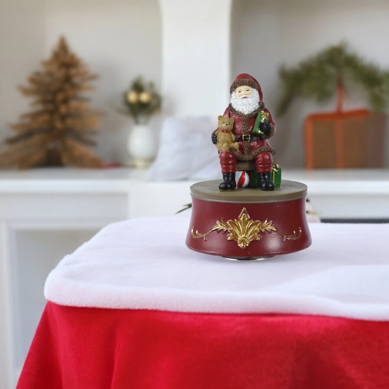 Santa With Gifts Music Box - Image 2