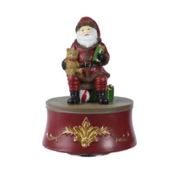Santa With Gifts Music Box