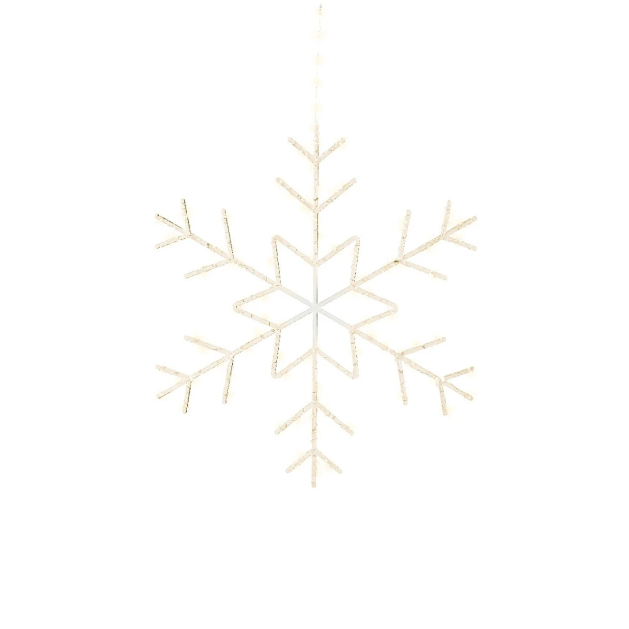 Lumineo 125 LED Warm White Snowflake, 23.6in Diameter, Indoor/Outdoor, Battery Operated - Image 2