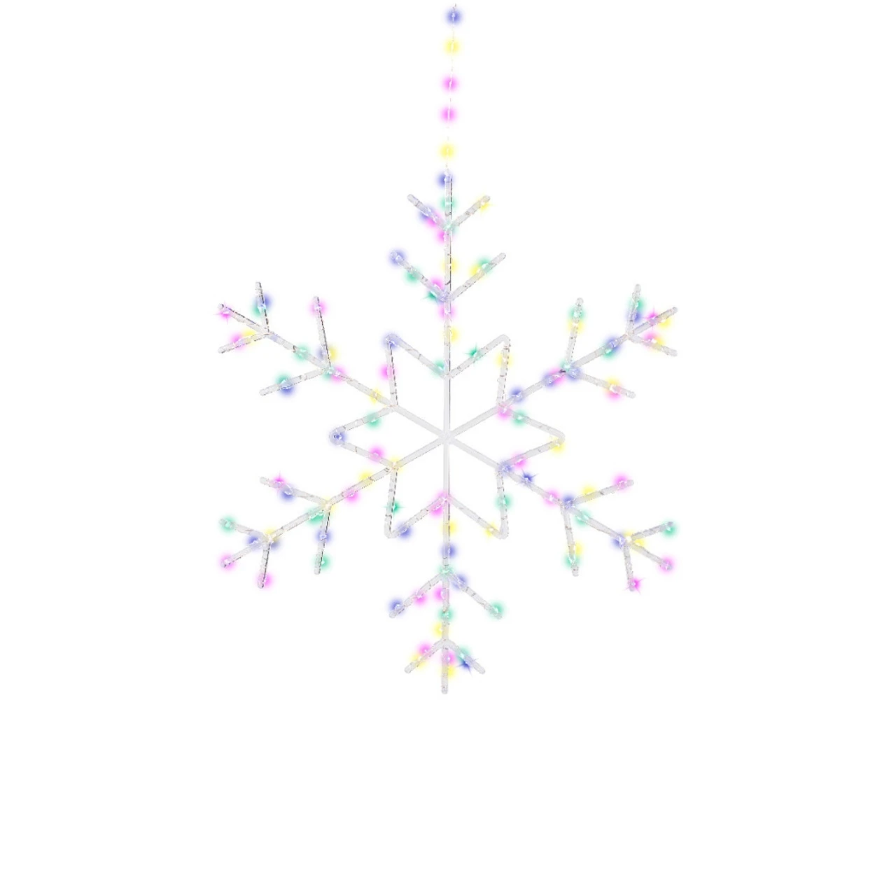 Lumineo 125 LED Soft Multi-Color Snowflake, 23.6in Diameter, Indoor/Outdoor, Battery Ope - Image 2