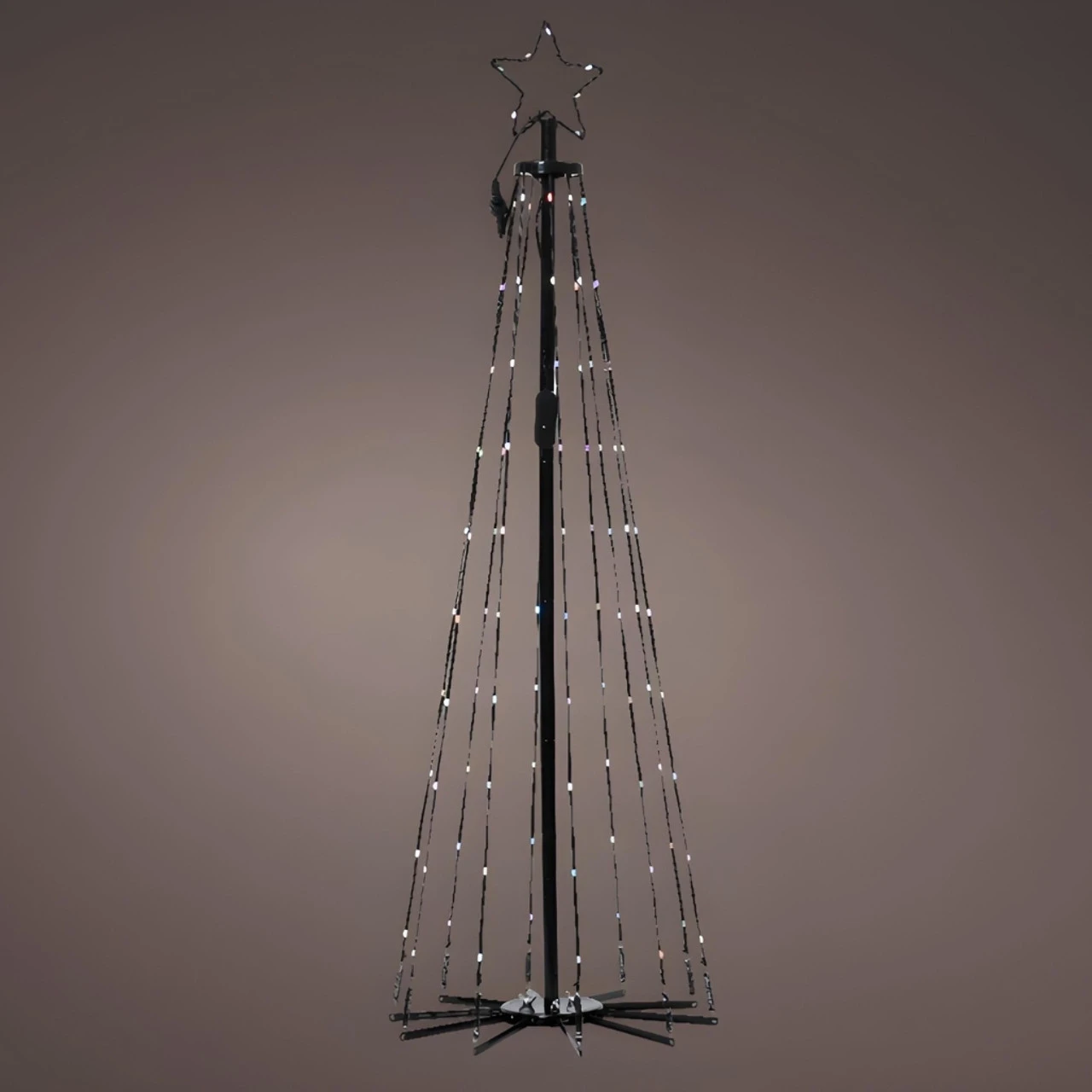 Lumineo 6 Foot 265 LED Dancing Lights Tree Black Wire With Remote Control - Image 2