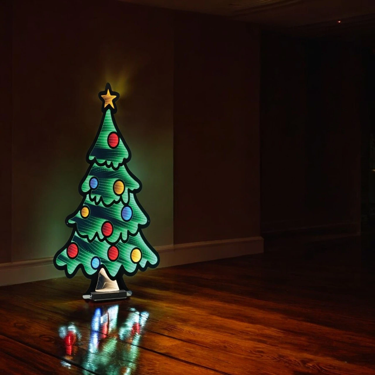 Decorated Christmas Tree Infinity Light - Image 2