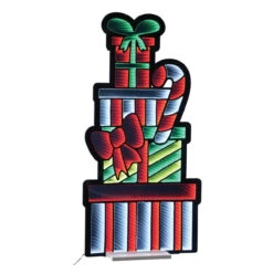 Package Stack And Candy Cane Infinity Light