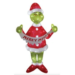 35 Inch The Grinch Lighted Christmas Statue