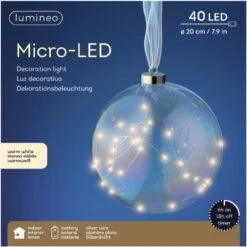 Lumineo 40 Micro-LED Warm White Iris Hanging Decoration Light