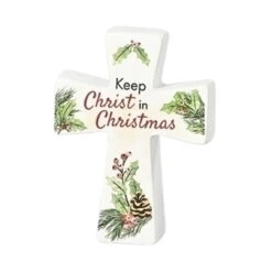 Floral Cross - Keep Christ