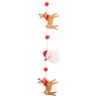 Spirited Melody Santa & Reindeer Felt Garland