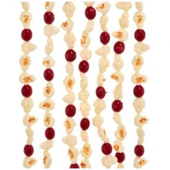 Kurt Adler Popcorn And Cranberry Christmas Garland