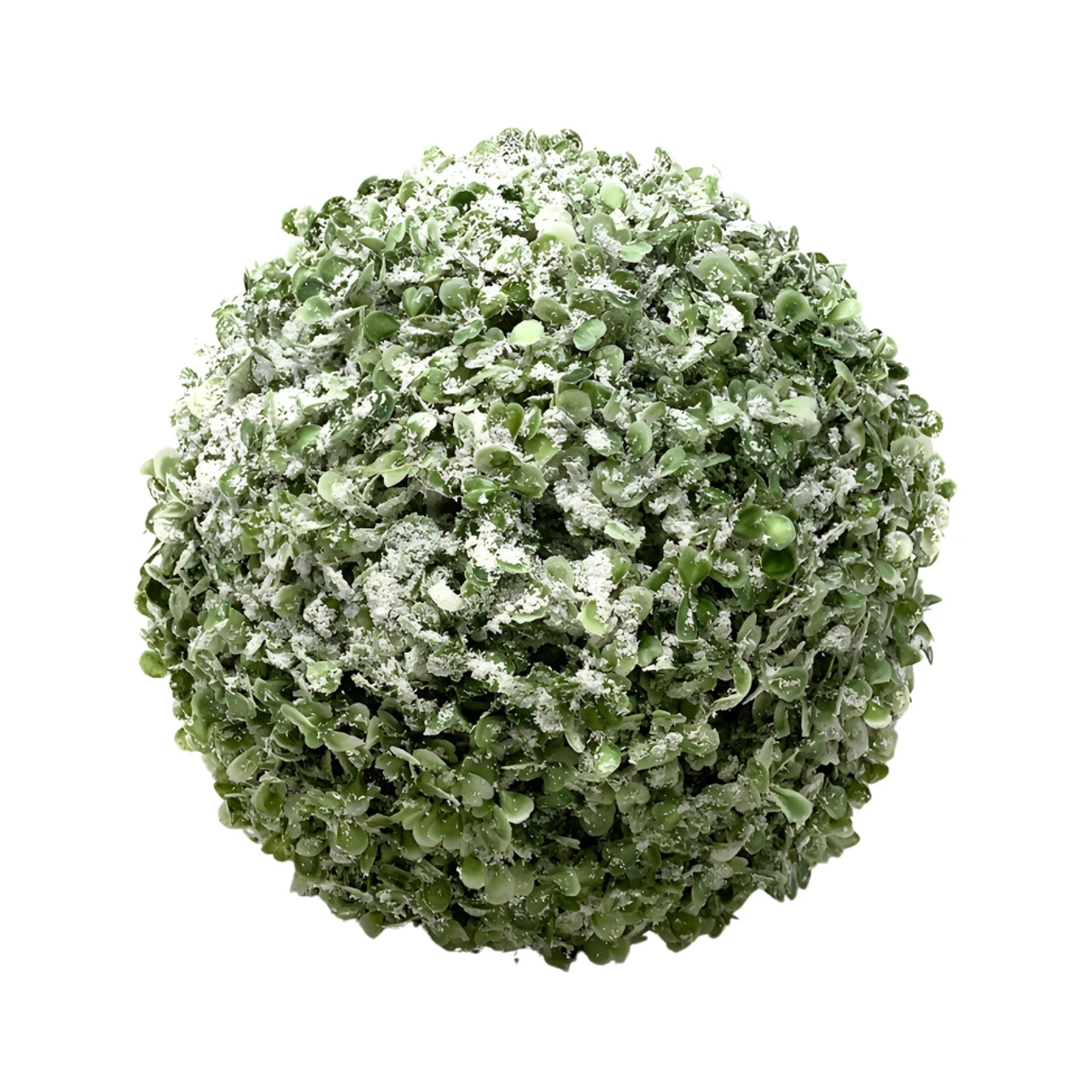 10" Iced Boxwood Kissing Ball Decor