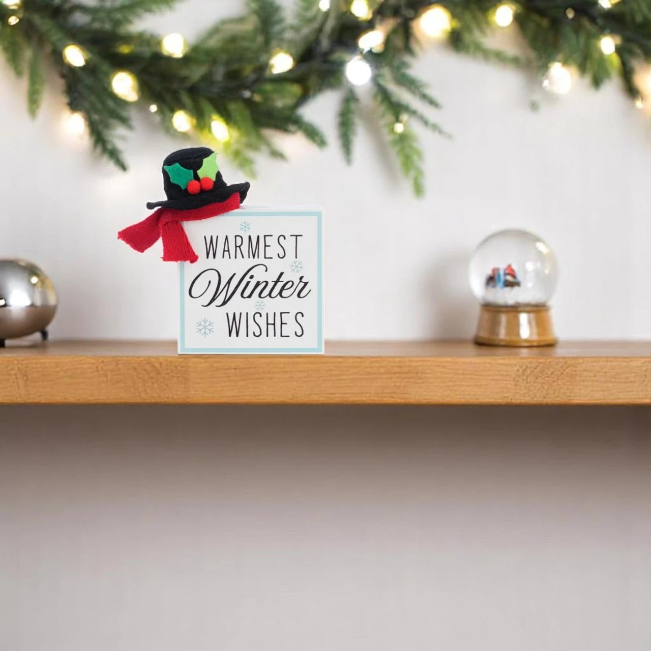 Winter Wishes Block Sign - Image 2