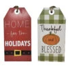 2 Sided Holiday Wooden Sign