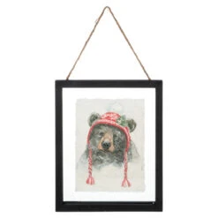 Winter Woodland Bear In Frame