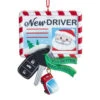Kurt Adler Santa Driving License Ornament
