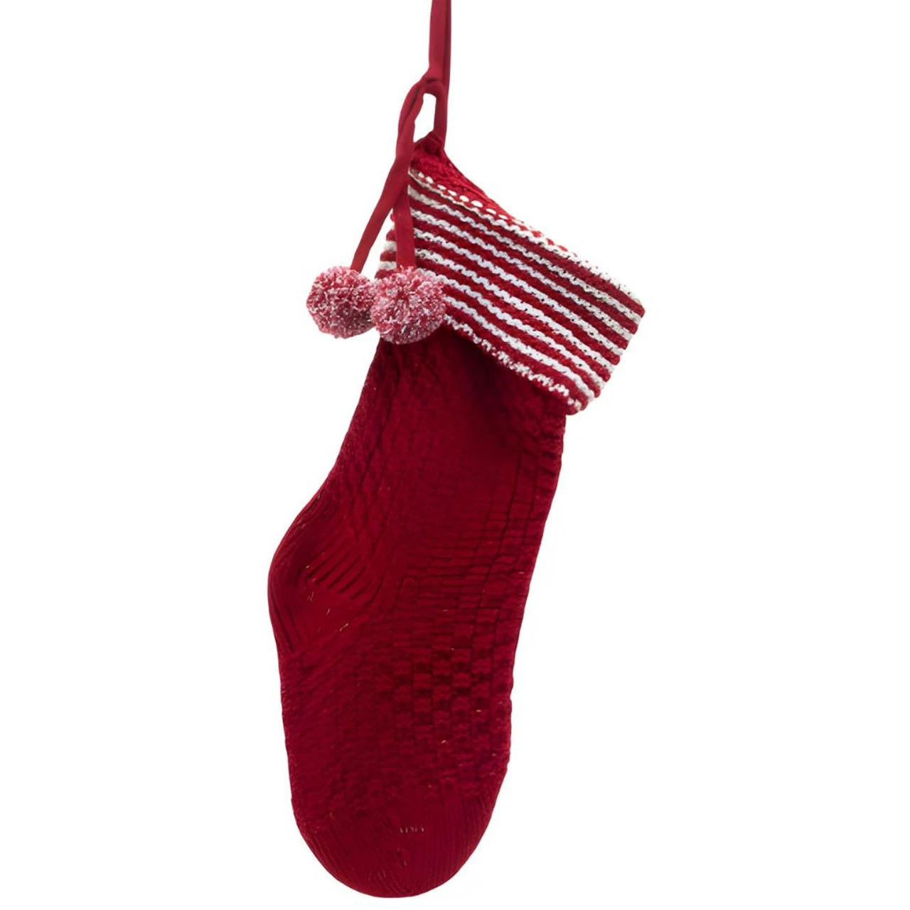 Knitted Red Holiday Stocking