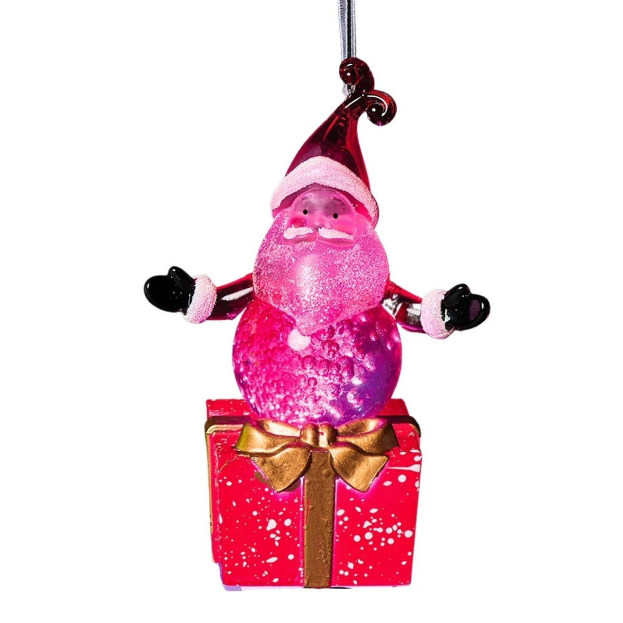 Light-Up Santa Ornament