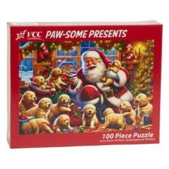 Paw-Some Presents Santa And Puppies Jigsaw Puzzle