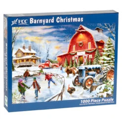 Barnyard Christmas Jigsaw Puzzle