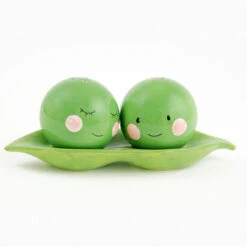 Peas In A Pod Salt Pepper Set Whimsical Pair