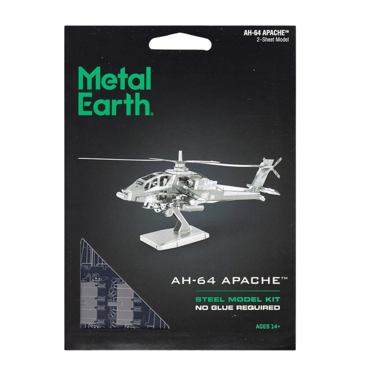 AH-64 Apache Helicopter Steel Model Kit - Image 2