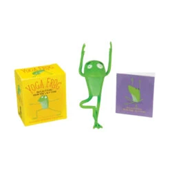 Yoga Frog Figurine With Pose Book