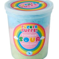 Pucker Puffs, Sour Rainbow Cotton Candy